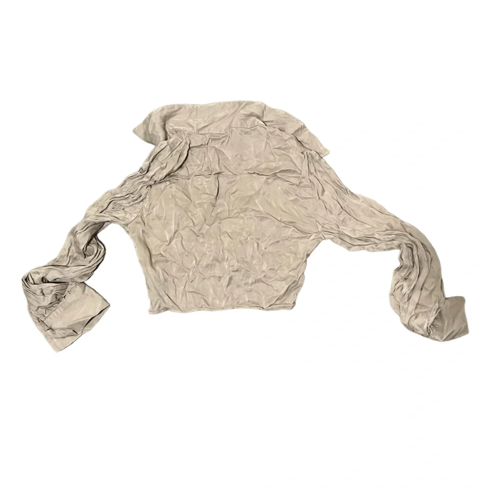 Zara Cream Crop Top (Small) - Picture 2 of 2